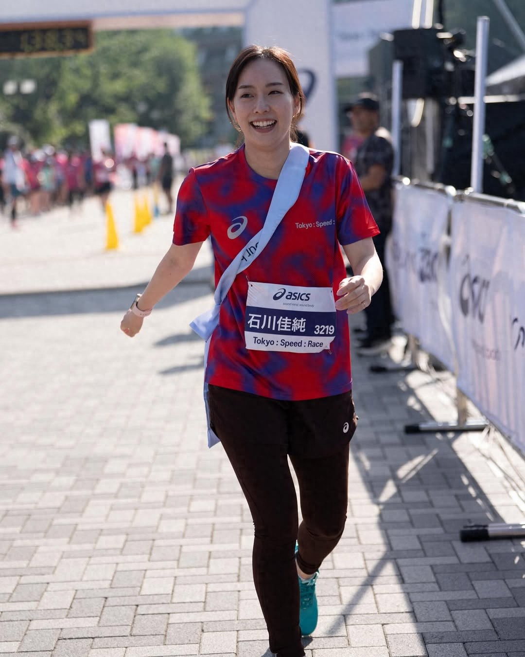 Japanese table tennis star Kasumi Ishikawa openly ran in a running suit, which made fans happy
