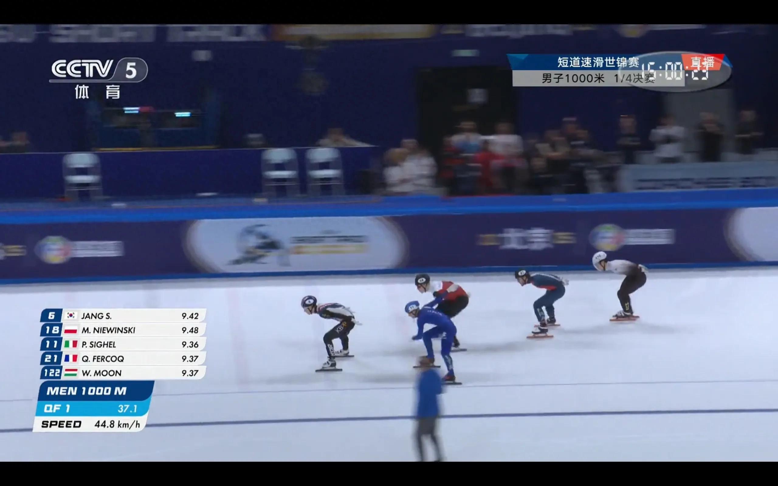 is broadcasting the sprint skating championships in Beijing, Sun Long, Liu Shaolin, Liu Shaoang and others are competing in CCTV's five sets of live broadcasts