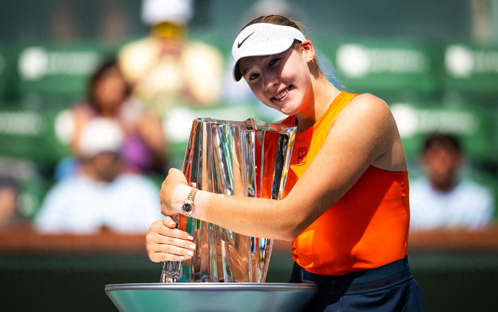 Winning the women's tennis triumvirate in one go, Andreeva made the world's top 10 face a reshuffle