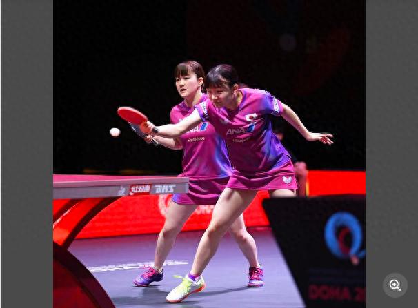 Japan's two pairs of women's doubles have joined hands to reach the quarterfinals of the 2025 World Table Tennis Championships in Doha and will face off against South Korea