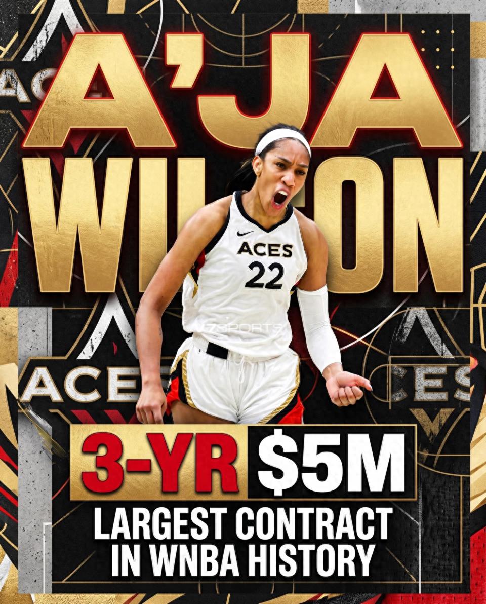 WNBA's largest contract ever! A'ja signs a 3-year, $5 million super-max deal to stay with the team, yet her annual salary still falls below Bronny's.