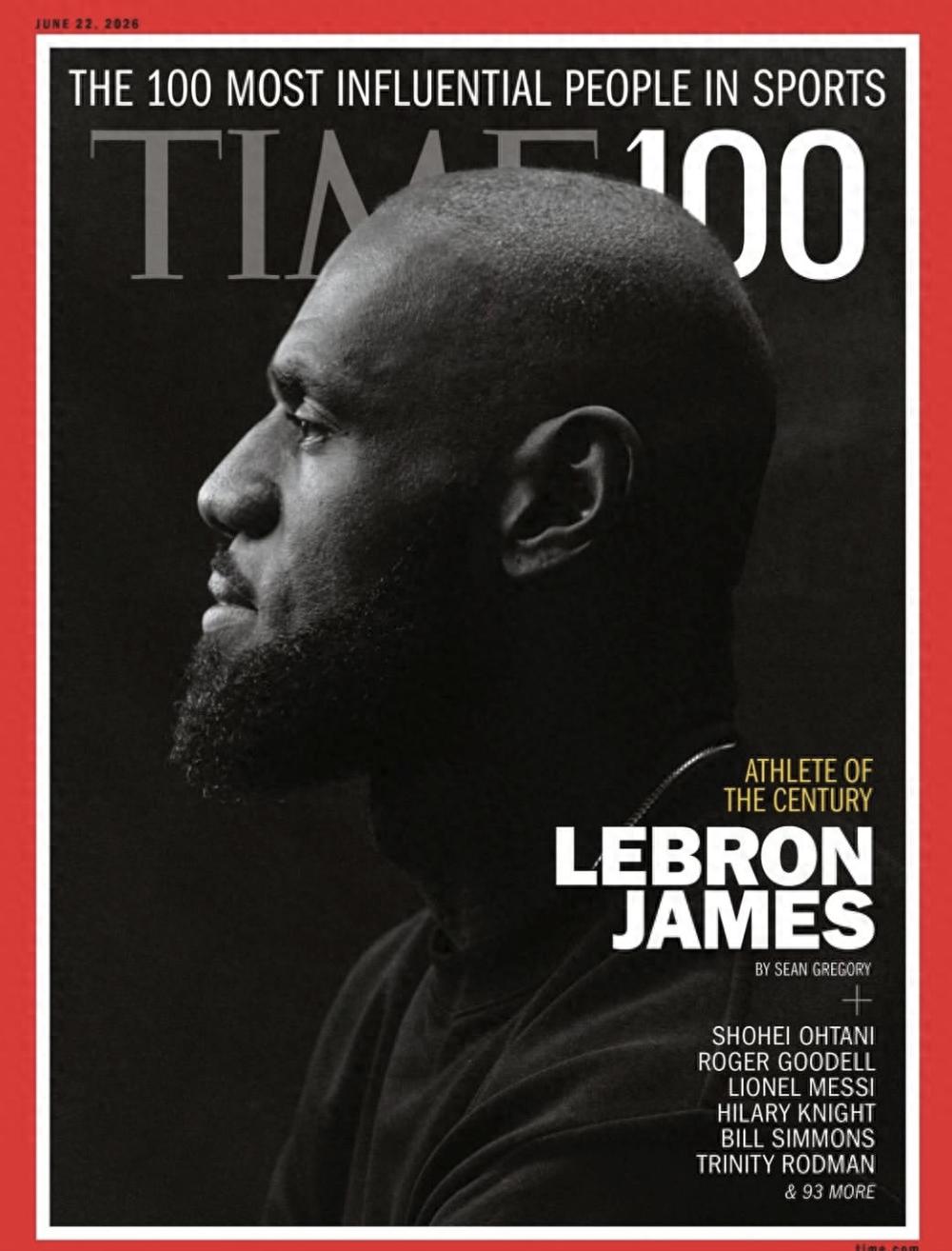 LeBron James tops the list of the world's 100 greatest athletes, gracing the cover of Time magazine.