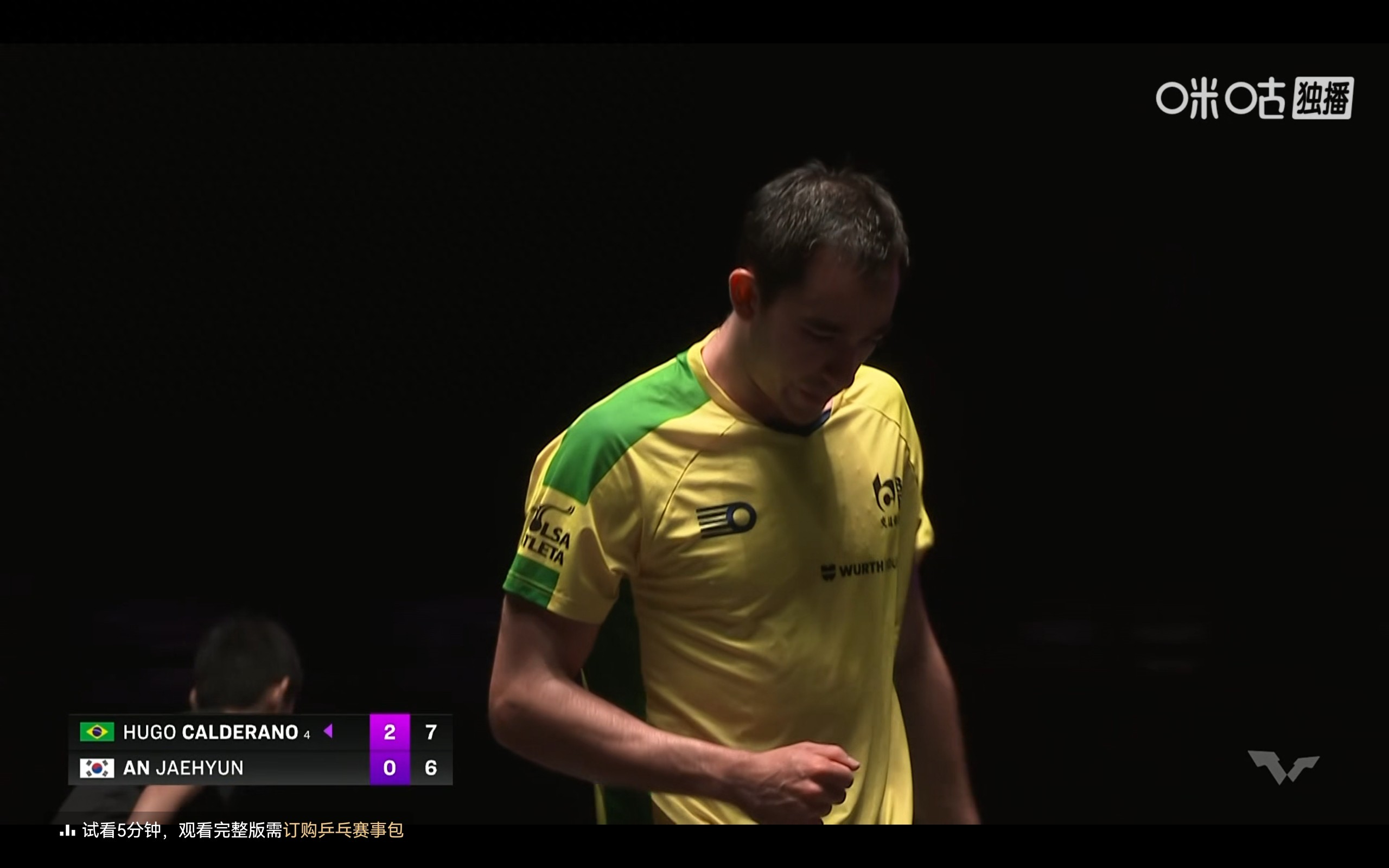 Live streaming the WTT Macau Championship: Hugo vs. An Jaehyun, followed by matches featuring Huang Youzheng, Wang Yidi, and Lin Shidong.
