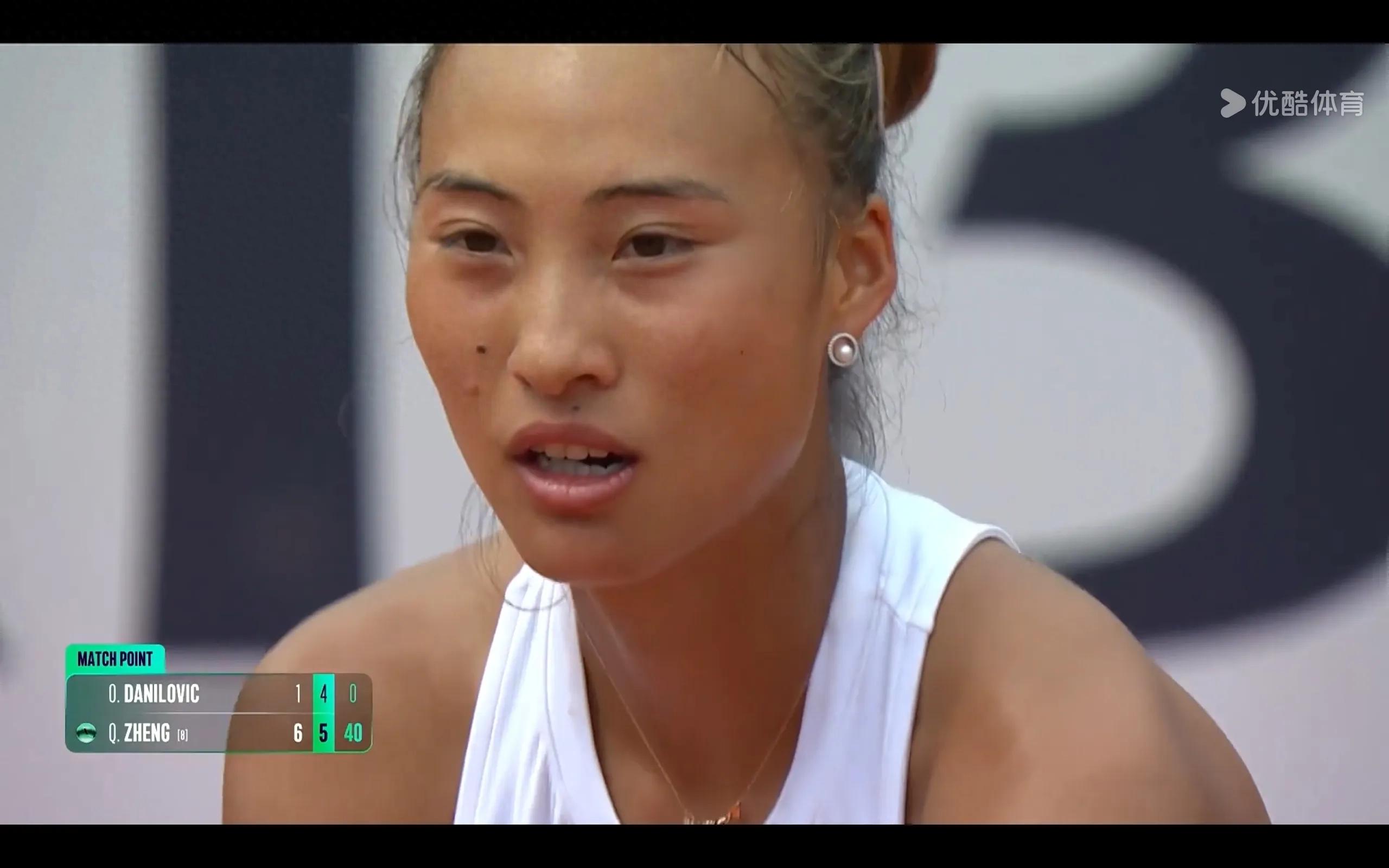 Tennis WTA Rome Zheng Qinwen 2-0 Danilovic advanced to the round of 32