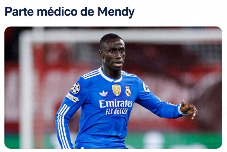 Real Madrid&#39;s new fragile player Mendy injured again, out until at least 2026, with a 2.5-year contract and an annual salary exceeding 10 million euros.