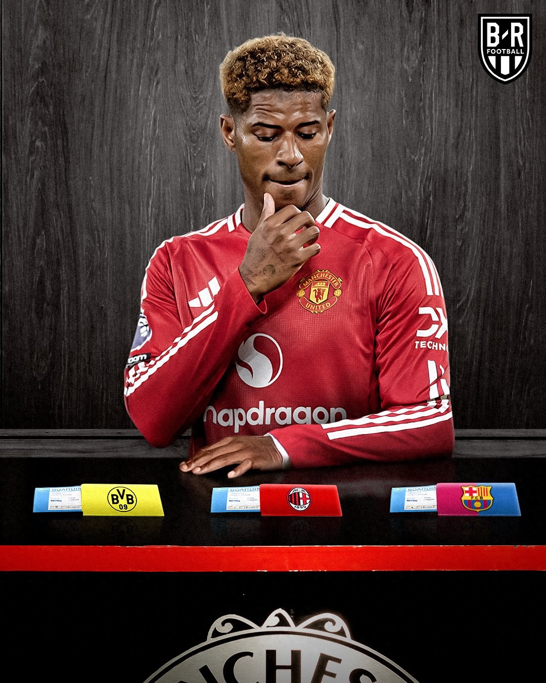 Marcus Rashford prepares to return to Manchester United, blessings to his team-mates ahead of the final! 40 million can't be sold and is ready to be rented out again