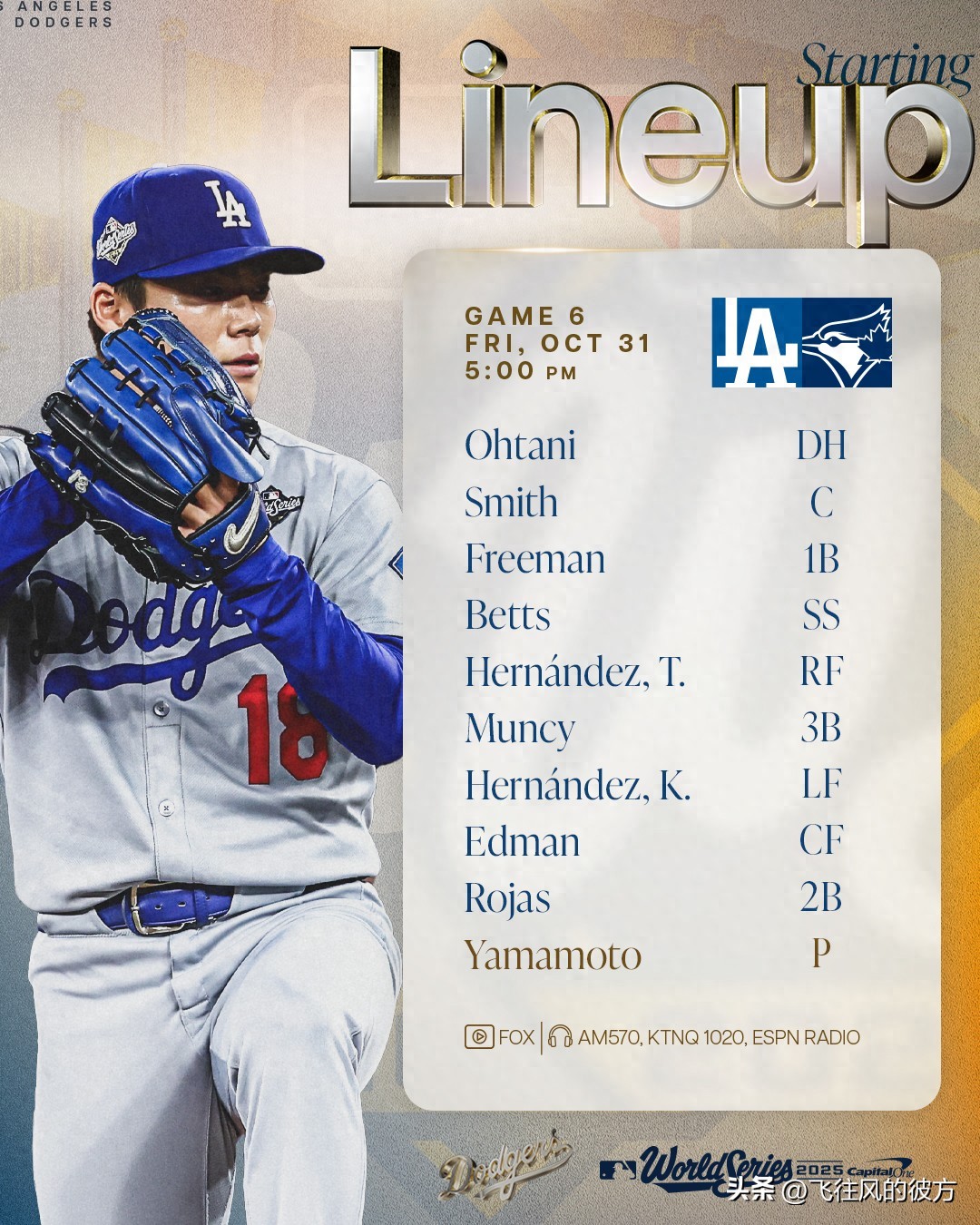 Dodgers make desperate lineup changes; Shohei Ohtani confirmed not pitching in Game 6; Betts moved to cleanup hitter
