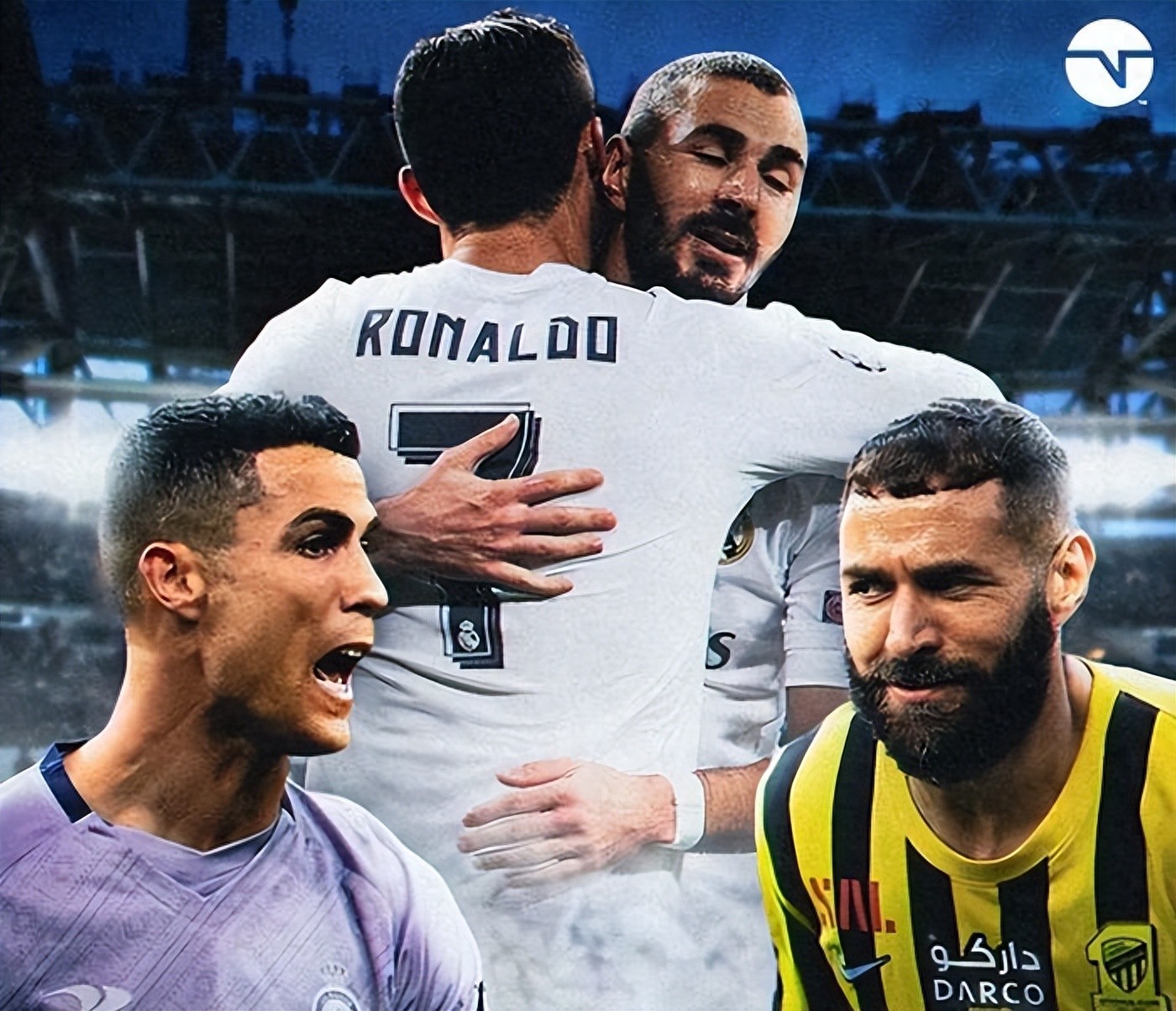 From Real Madrid's teammates to the strongest opponent in the Saudi Super League, Ronaldo PK Benzema competes for the championship + Golden Boot + MVP