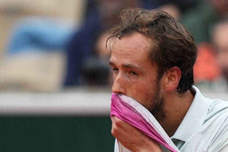 Medvedev was upset and stopped in the first round of the 2025 French Open, and for the sixth time in his career, he was in the first round of a Grand Slam on clay