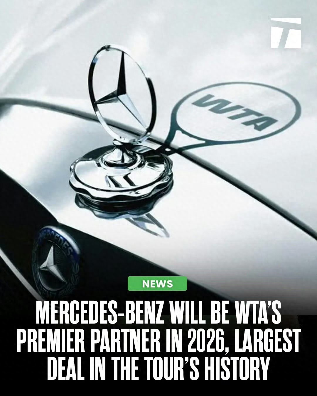 梅賽德斯賓士與WTA締結歷史性合作,共同描繪女子網球新未來