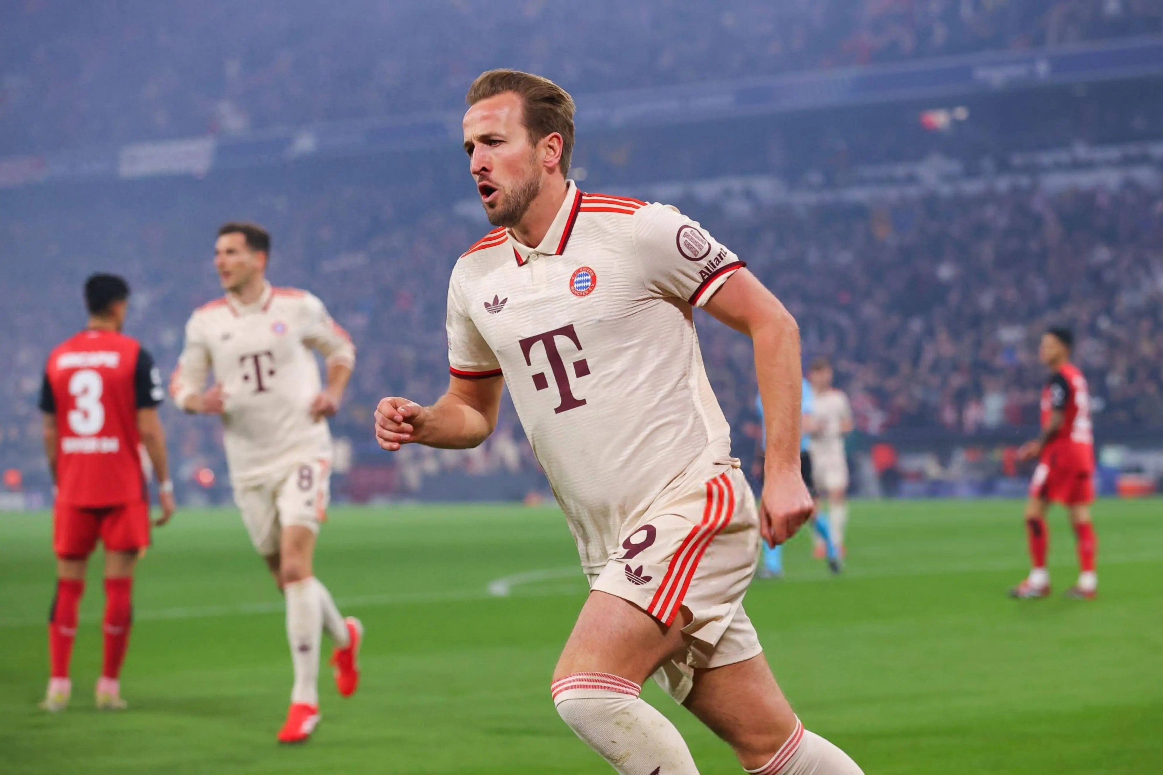 Surpassing Robben! Kane aims to break the Bundesliga's fastest 100-goal record tonight with 99 goals in 77 matches