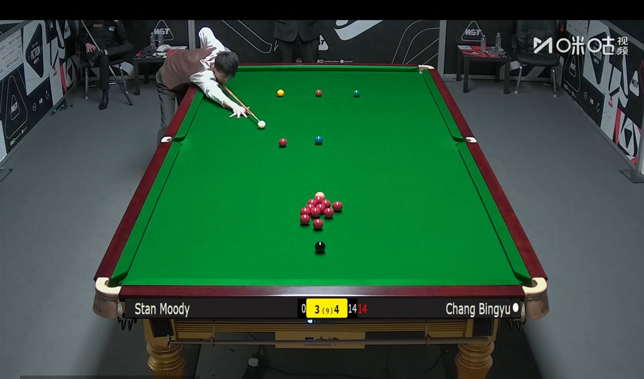 Live coverage of the Snooker German Masters Qualifiers: Chang Bingyu vs. Stan Moody, along with tonight’s schedule.