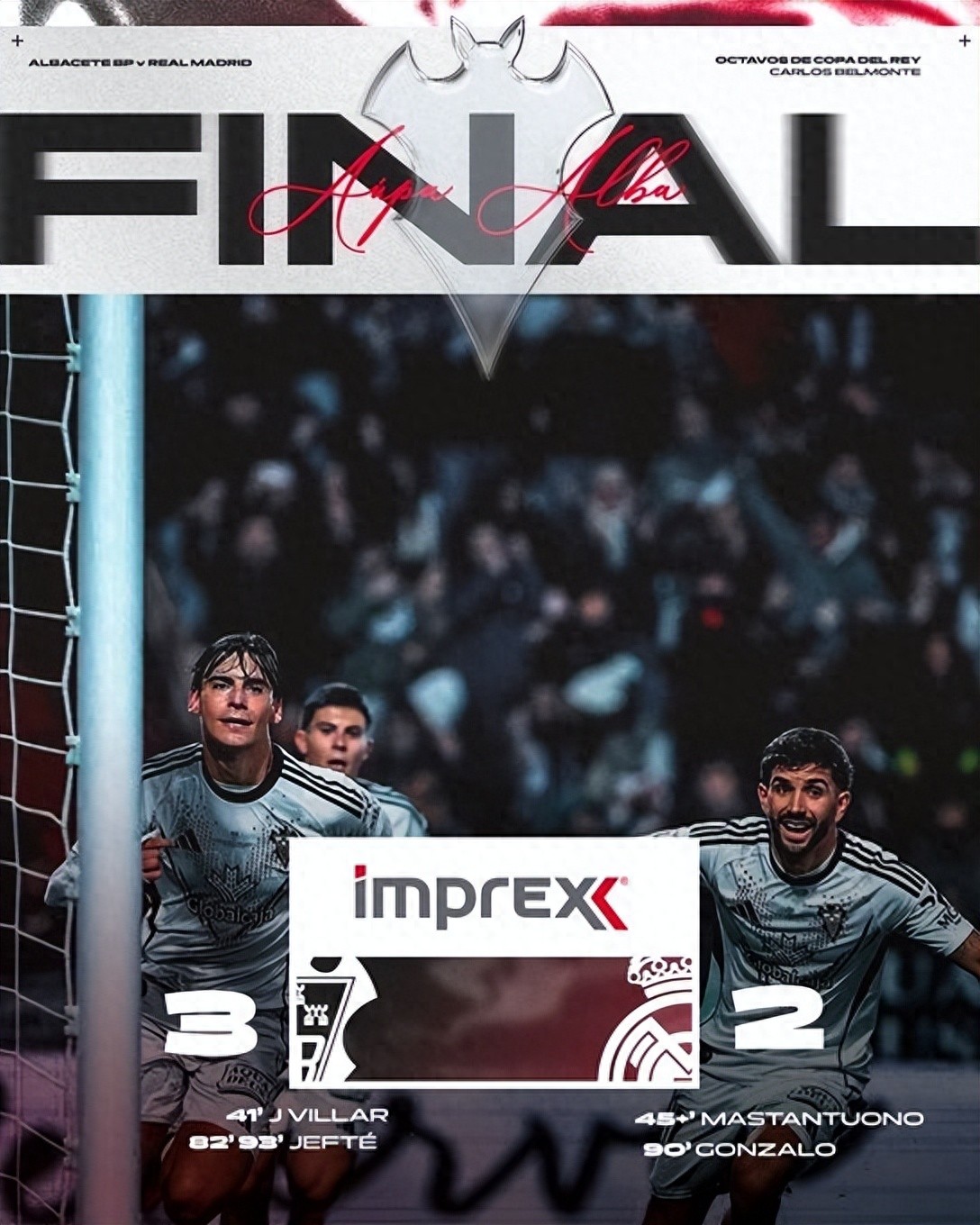 Real Madrid truly embarrassed themselves, losing to a Segunda División B substitute squad and missing out on the Copa del Rey quarterfinals; their starting lineup was valued at 558 million euros versus 4.7 million.