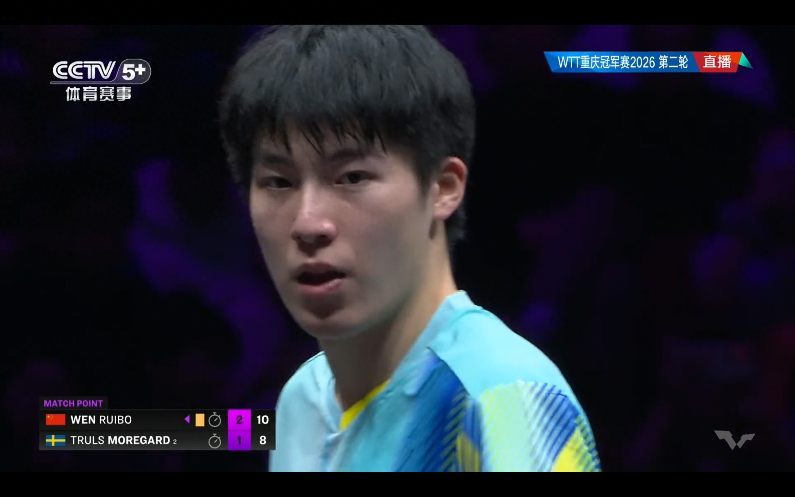 Latest Report from WTT Chongqing Champions: Wen Ruibo Advances to Quarterfinals by Defeating Moregard 3-1