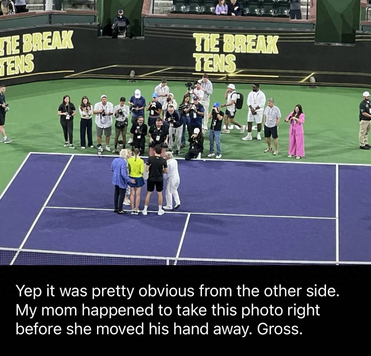 Rybakina's Mixed Doubles Victory Marred by Award Ceremony "Inappropriate Touch," Fans Demand WTA Explanation