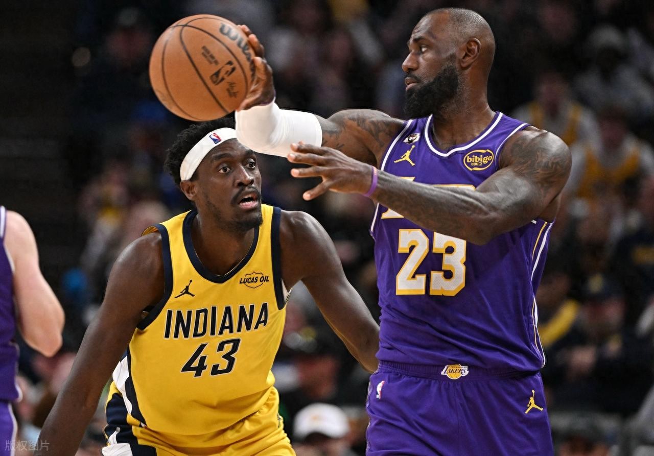Luka Doncic scores 21 points in the first quarter and 43 points overall, setting a milestone; LeBron James contributes 23+9+9 as Lakers defeat Pacers.