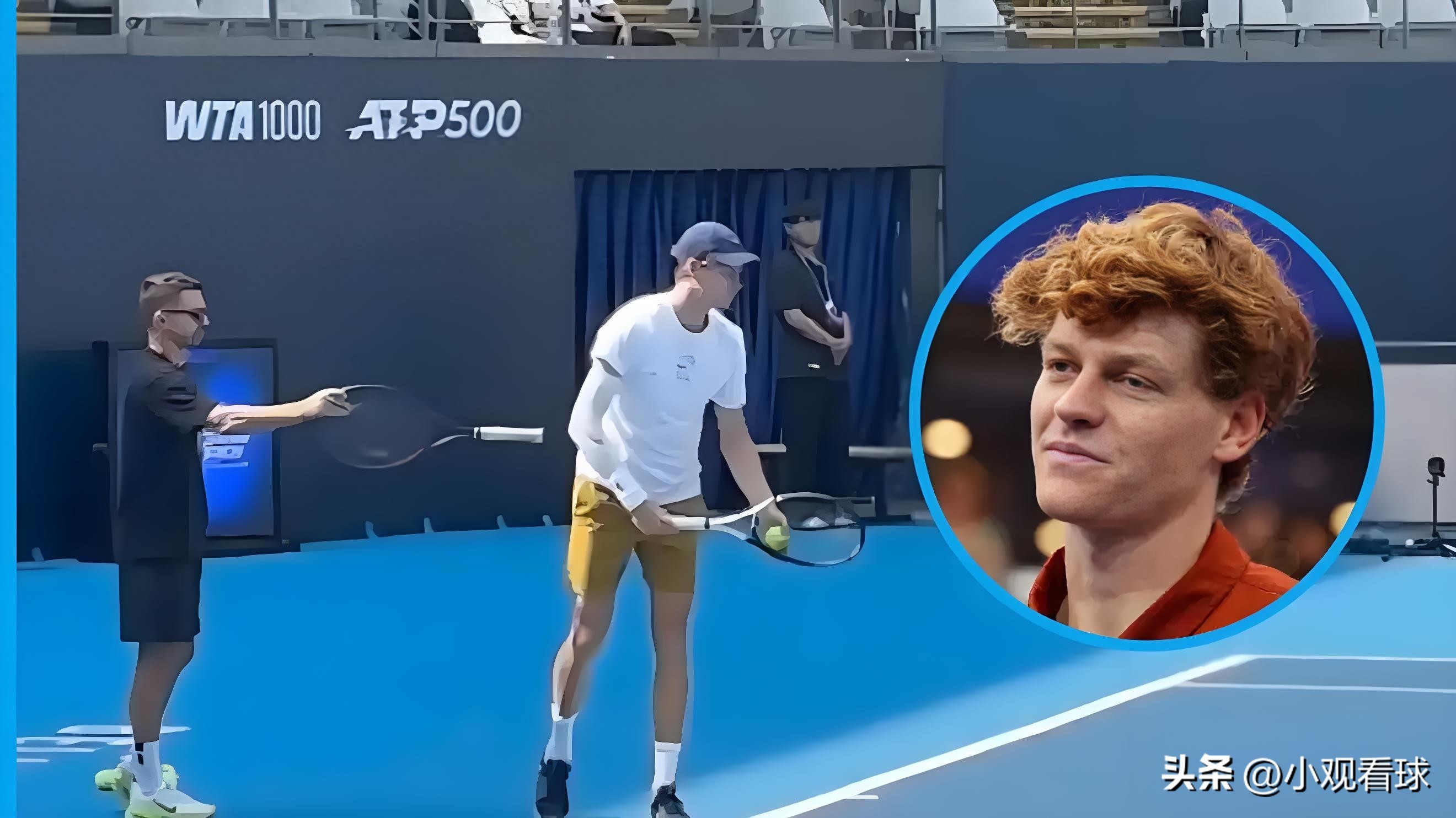 Sinner is diligently practicing new serving techniques ahead of the China Open to boost his competitiveness against Alcaraz.