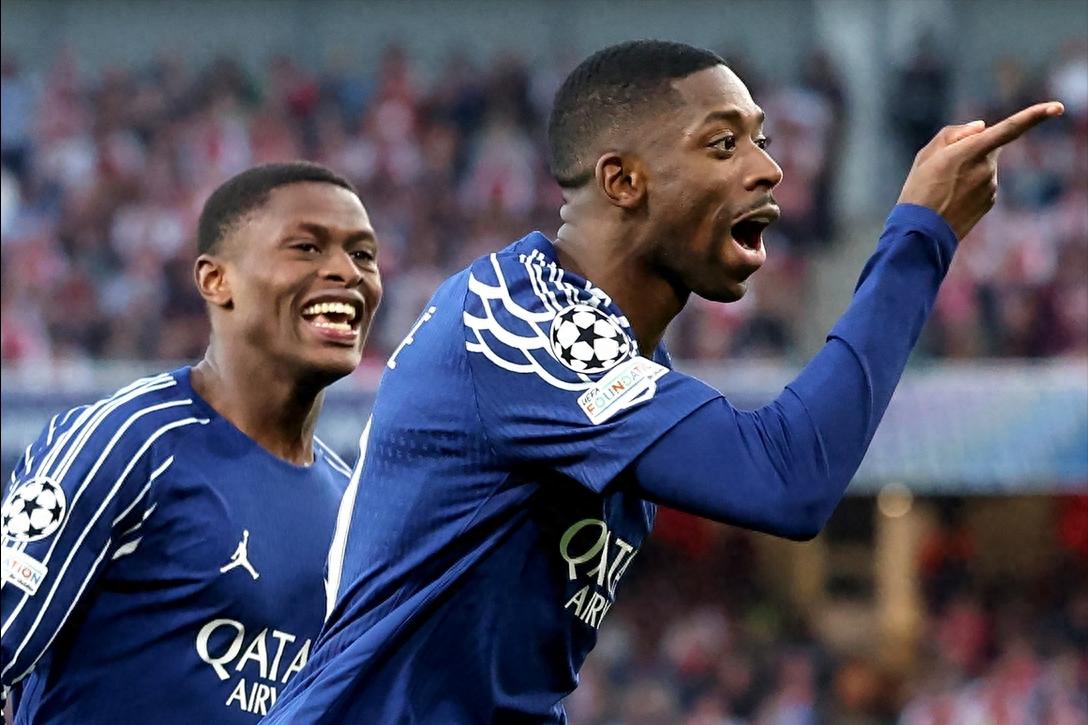 Dembele blitzed in 4 minutes > 33 goals and 11 assists Paris beat Arsenal 1-0 Donnarumma made 2 single saves