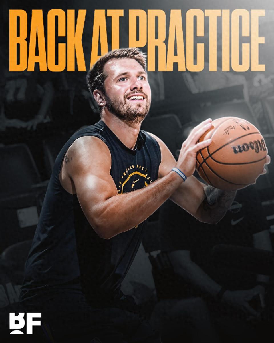 Luka Doncic resumes shooting practice! Still hasn't joined team training, expected to miss first round.