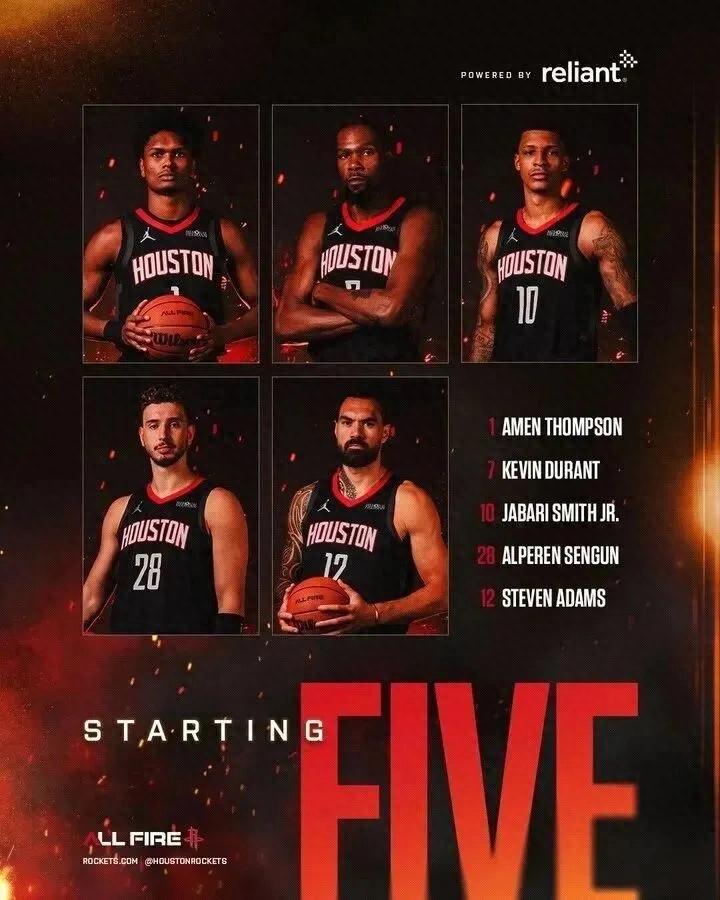 Official debut! Hello, Durant! Rockets&#39; big three score 80+24+15
