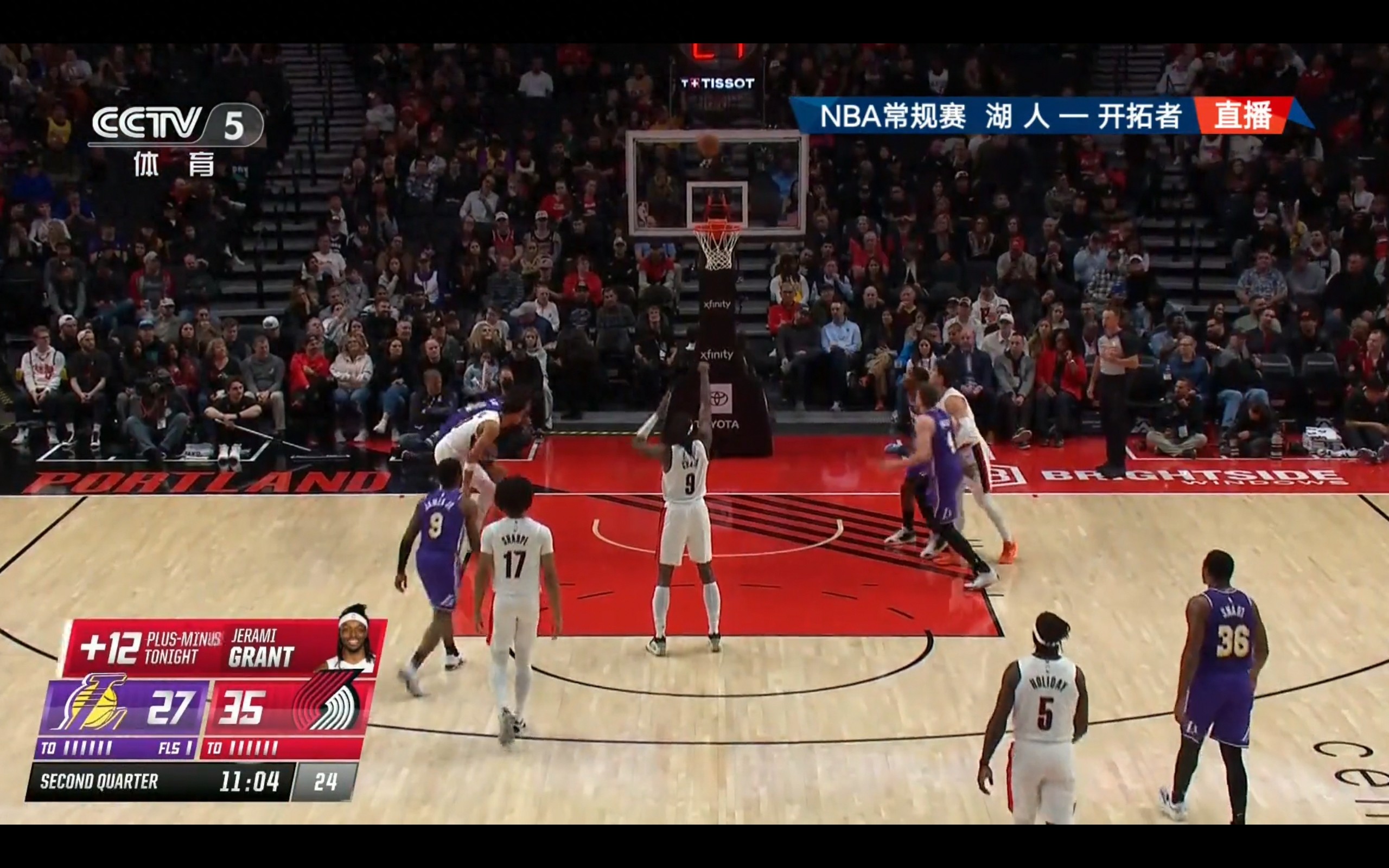 The NBA regular season live broadcast is ongoing: Lakers vs. Trail Blazers. Does Yang Hansen still have a chance?