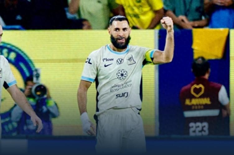 Ronaldo went scoreless as Riyadh Victory lost 1-2 at home to 10-man Jeddah United; Benzema scored.