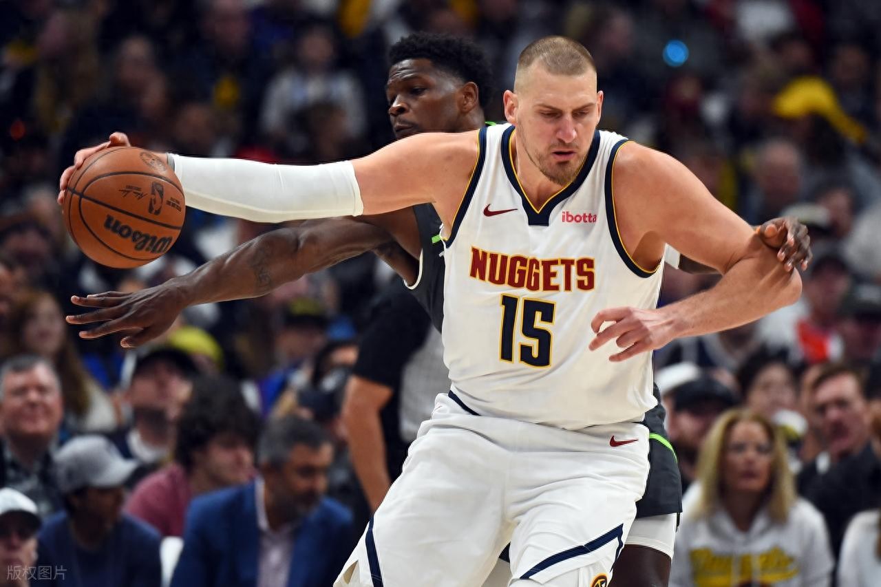 Jokic's triple-double leads Nuggets to victory over Timberwolves, series 1-0; Harden and Mitchell shine as Cavaliers take 1-0 lead over Raptors.
