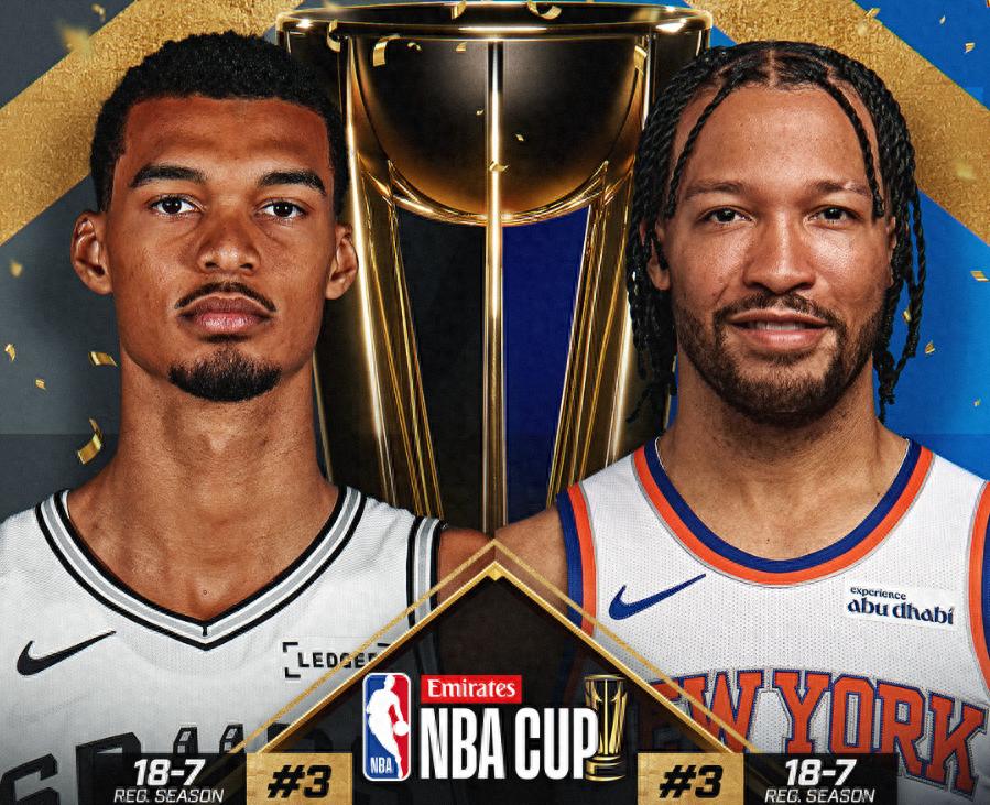 NBA杯賽MVP實力榜更新:布倫森升至第一 唐斯居次 福克斯排第三 文班第五