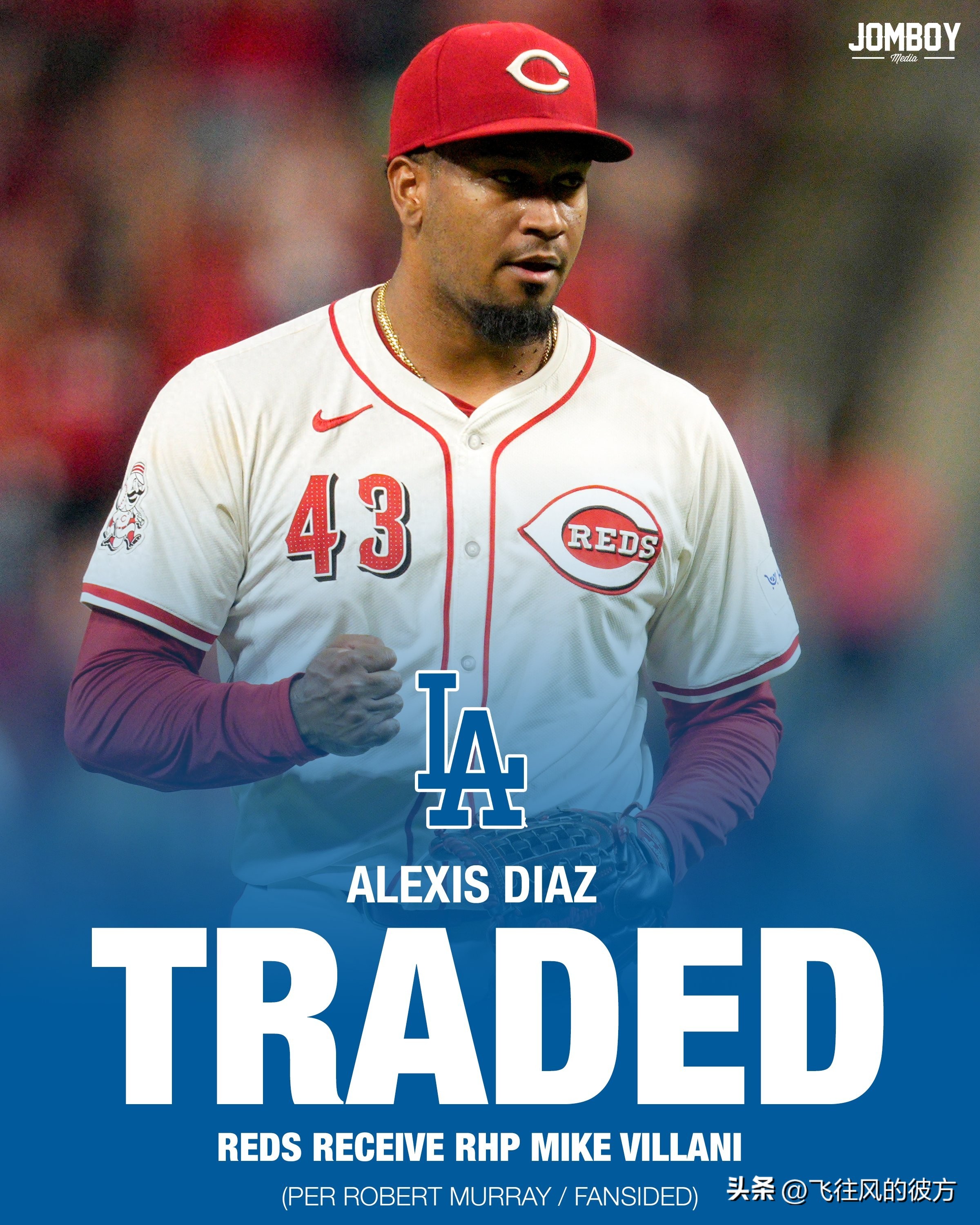The Los Angeles Dodgers traded for Cincinna early star finisher Diaz