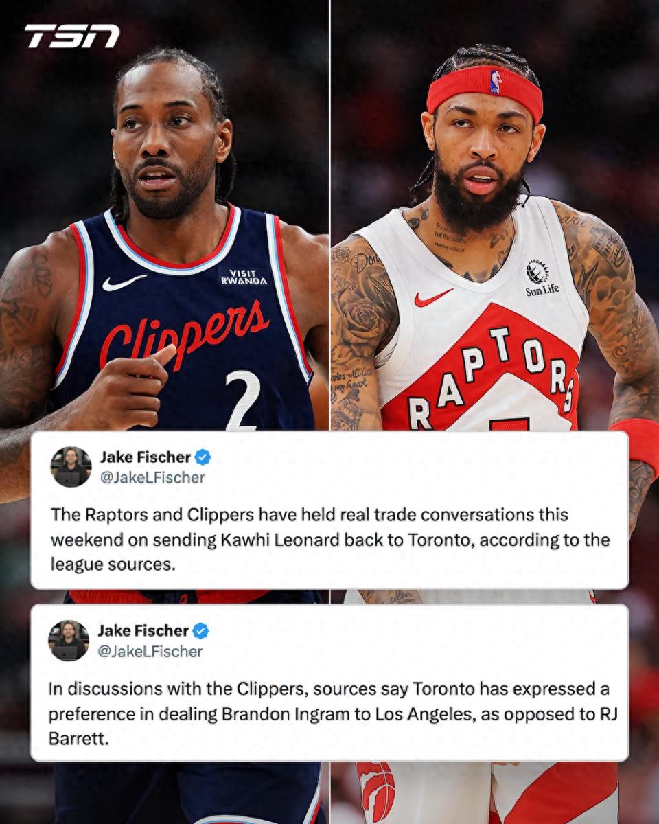 At 35, Kawhi Leonard returns to Toronto? Raptors and Clippers open trade talks, with Ingram as a potential key asset.
