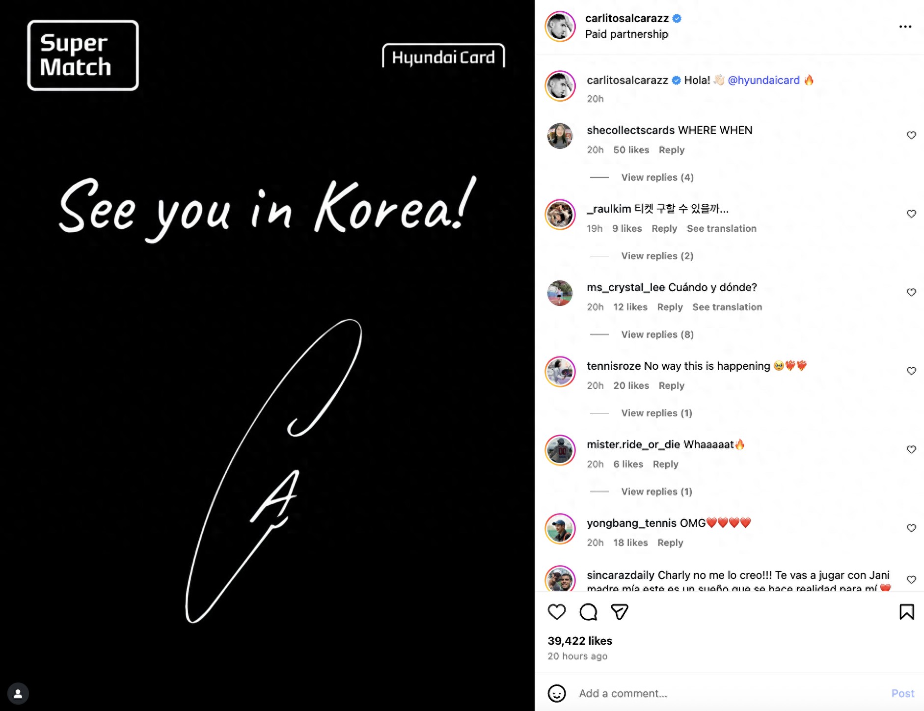 Withdrawing from Shanghai but eagerly joining exhibition matches! The prize money allure and controversies behind Alcaraz’s Korea exhibition match