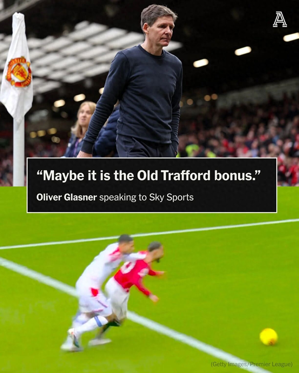 Crystal Palace criticizes Manchester United's penalty decision as home favoritism! Should have been a red card but no penalty, Cunha's cunning