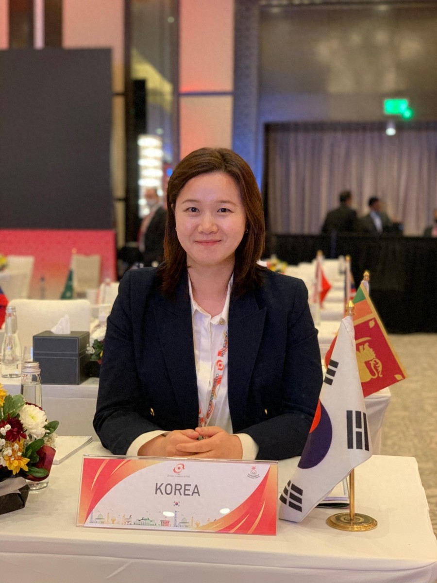South Korea's sports diplomacy has added a new hand, and Park Joo-hee has become the first Korean woman to serve as an executive member of the OCA