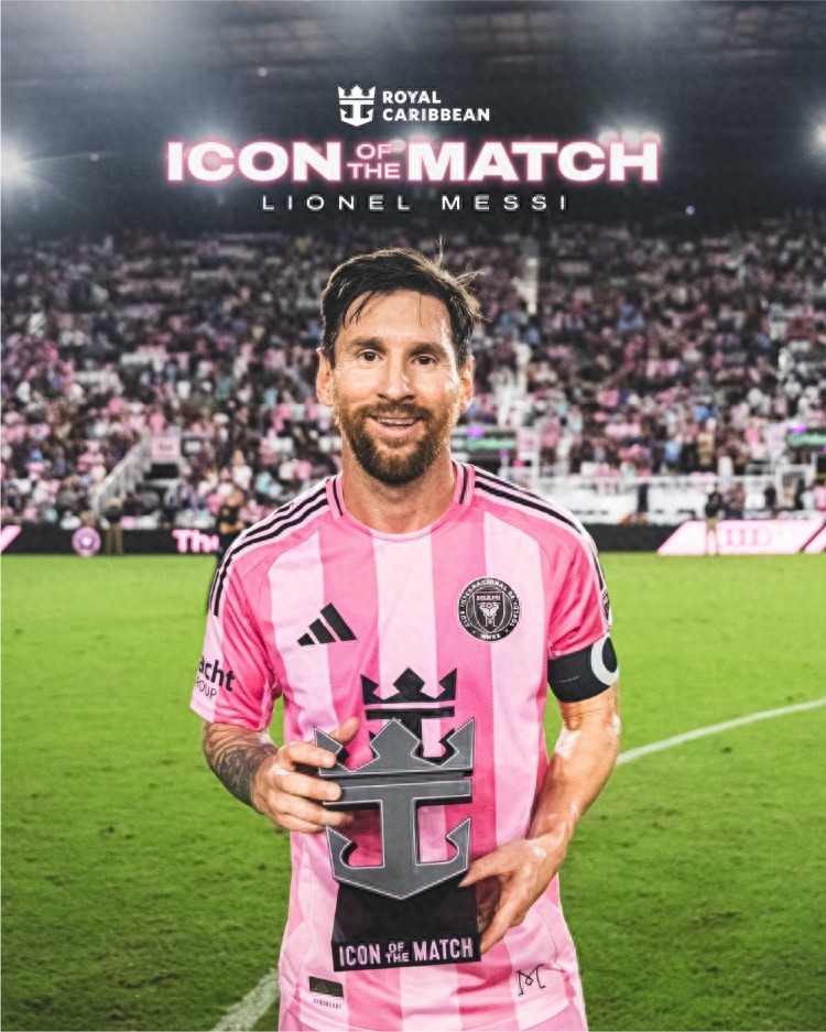 Brazilian duo strikes again: Messi scores twice and provides one assist, aiming for both top scorer and assist leader titles as Miami dominates 4-0.