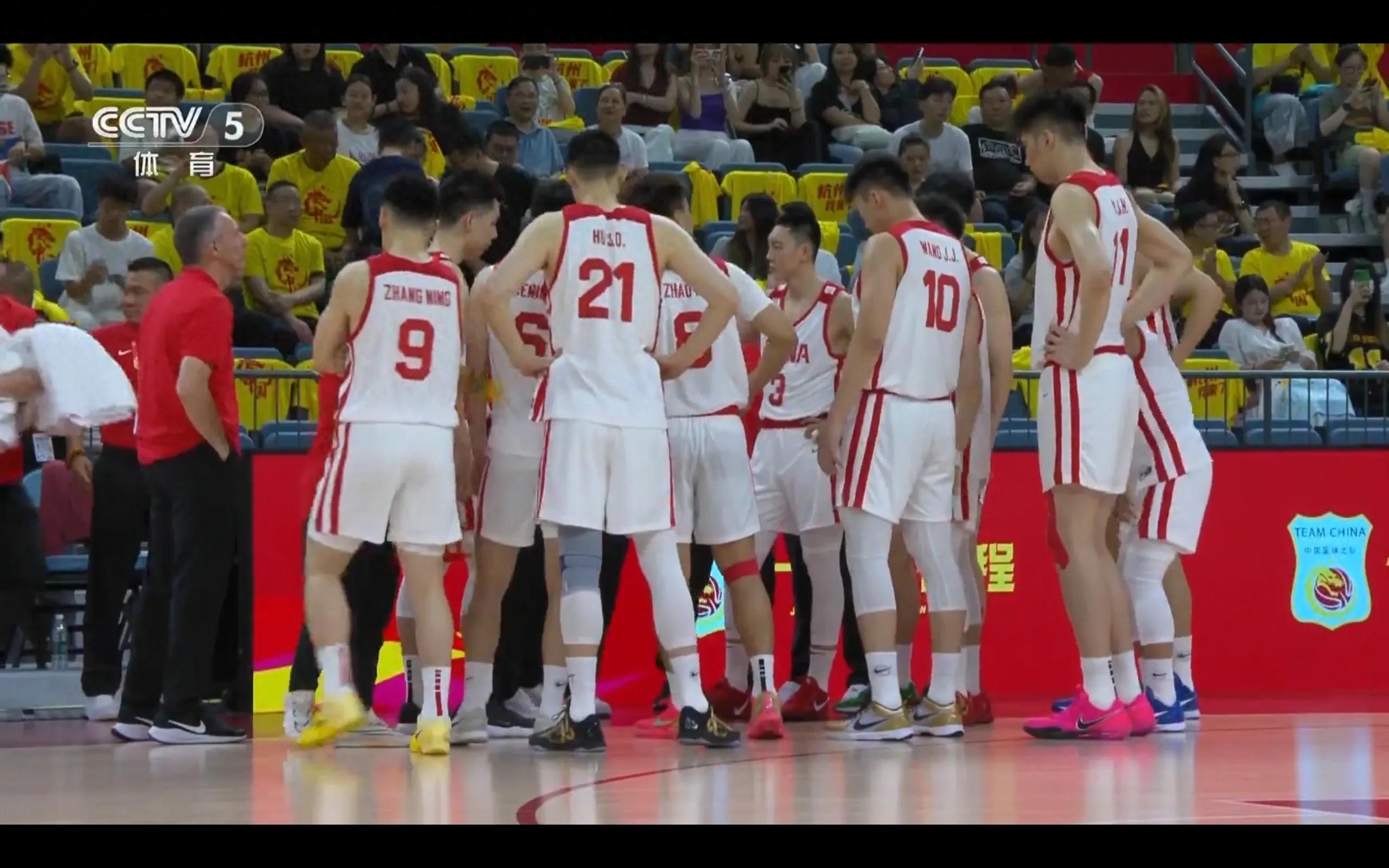 The men&#39;s basketball warm-up match is currently being broadcast live: China vs. Venezuela.