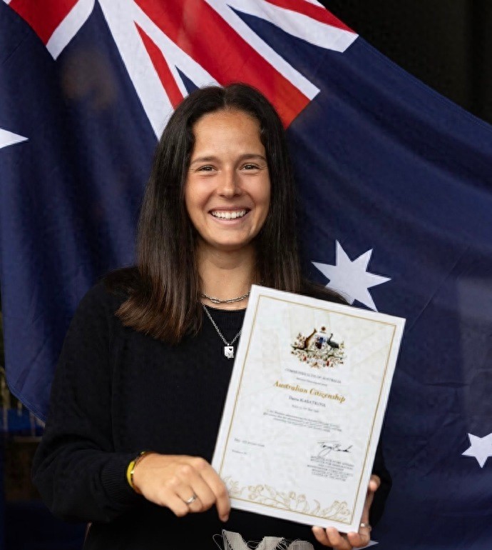 Kasatkina has officially become an Australian citizen!
