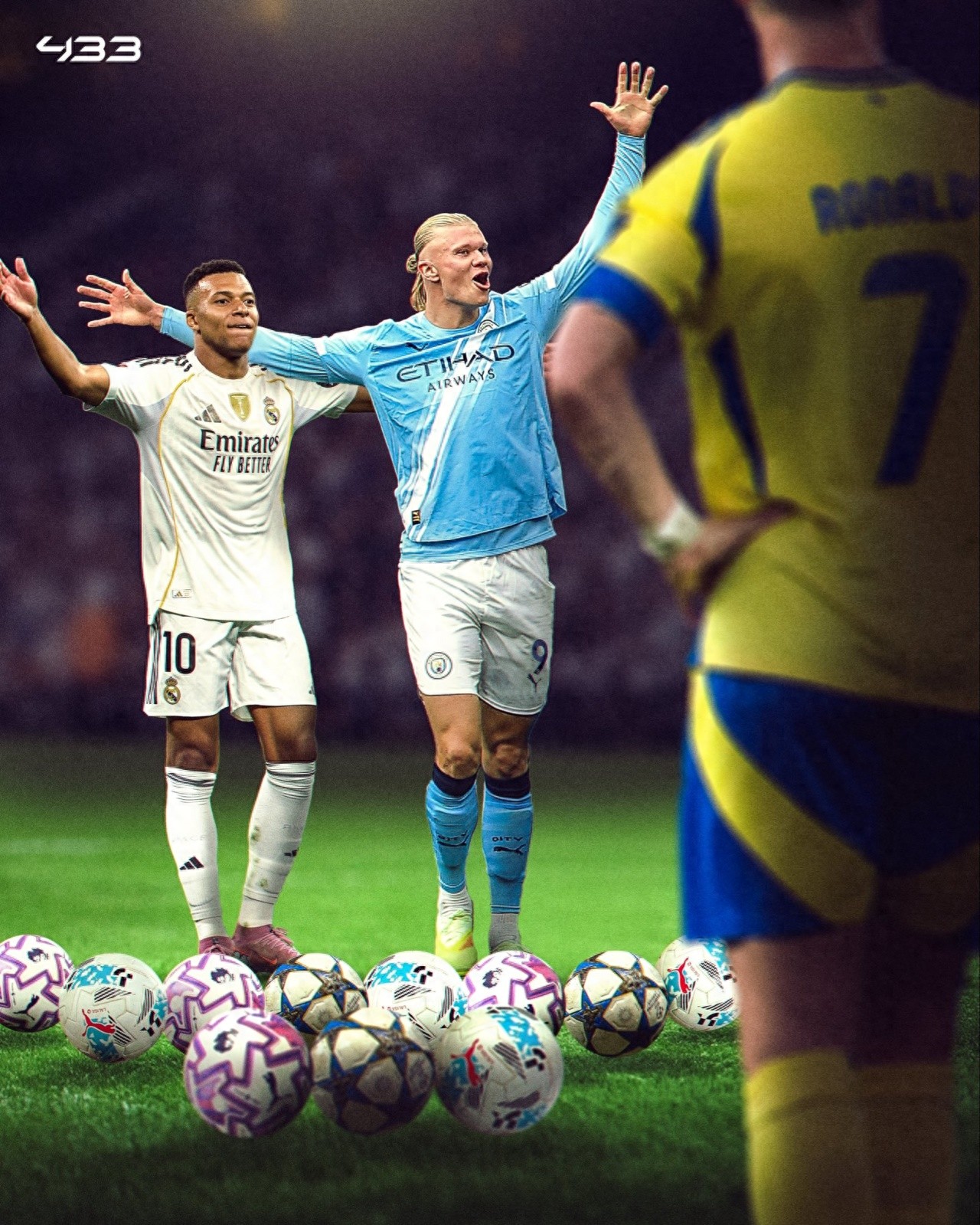New Rivalry in Consecutive Scoring: Mbappé Goes Scoreless Against Juventus, Stopping at 11 Games; Haaland Extends to 12