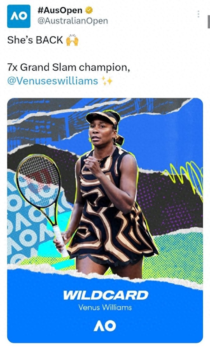 Granted a wildcard, seven-time Grand Slam champion Serena Williams returns to the Australian Open after a four-year hiatus!