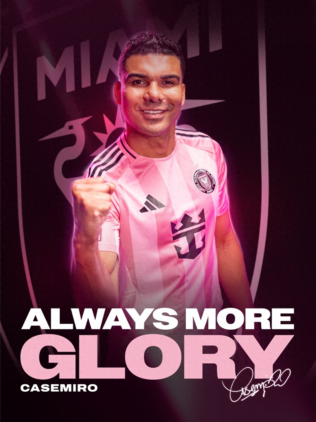 Fat Tiger Teams Up with Messi! 34-Year-Old Casemiro Joins Inter Miami on a Free Transfer, Dons the No. 5 Jersey to Start a New Chapter