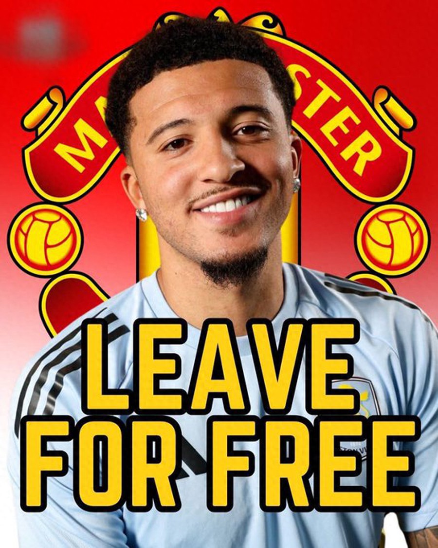 Manchester United allows Sancho to transfer for free! Hoping to sell only brought more trouble, and they won’t consider renewing even if he regains form.