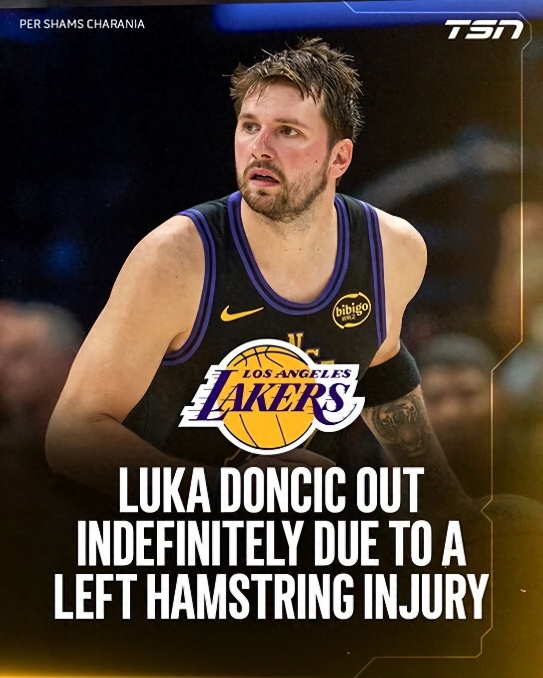Official announcement: Out for the season! Farewell to Luka Doncic for the regular season! Also farewell for the first round of the playoffs.