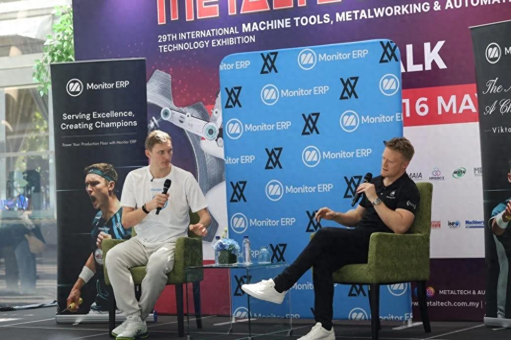 Axelsen attended the meet-and-greet arranged by the sponsor and talked about his experience in playing badminton