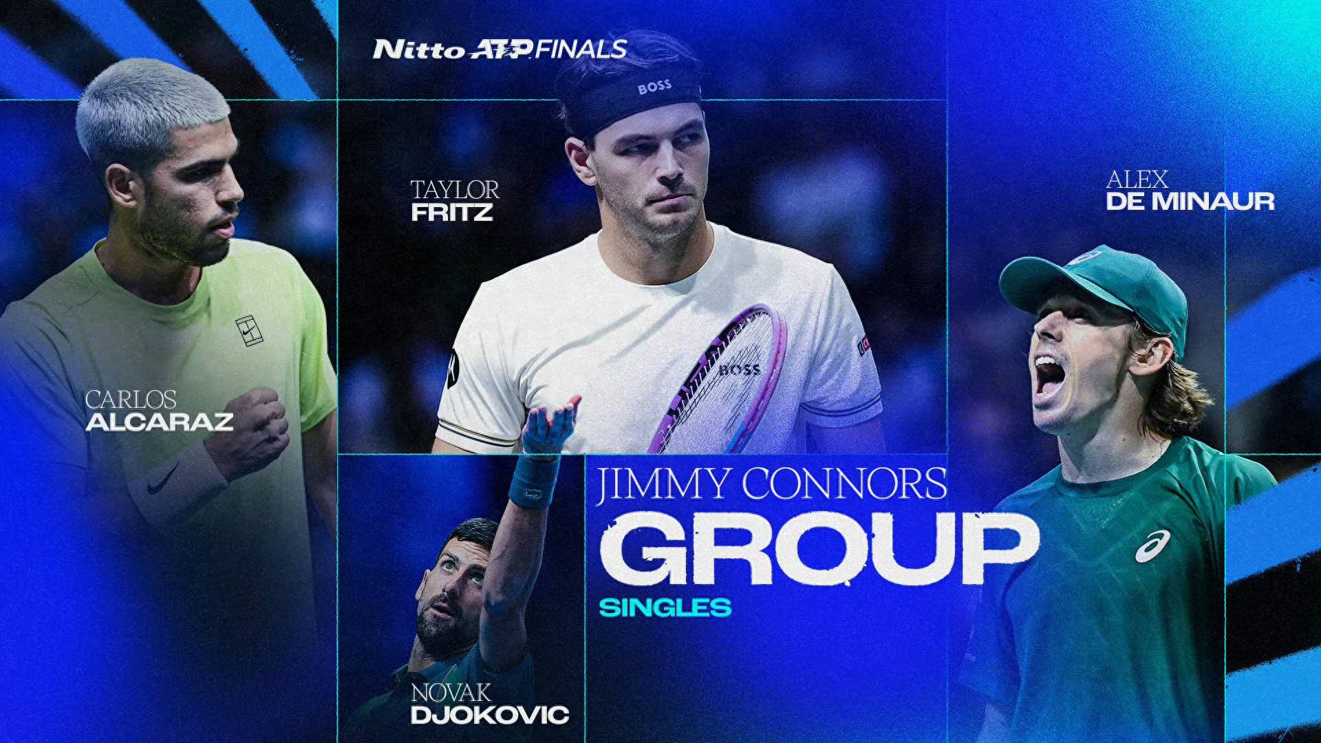Year-End Finals Group Draw Revealed: Alcaraz and Djokovic in the Same Group, Sinner Stands Alone!