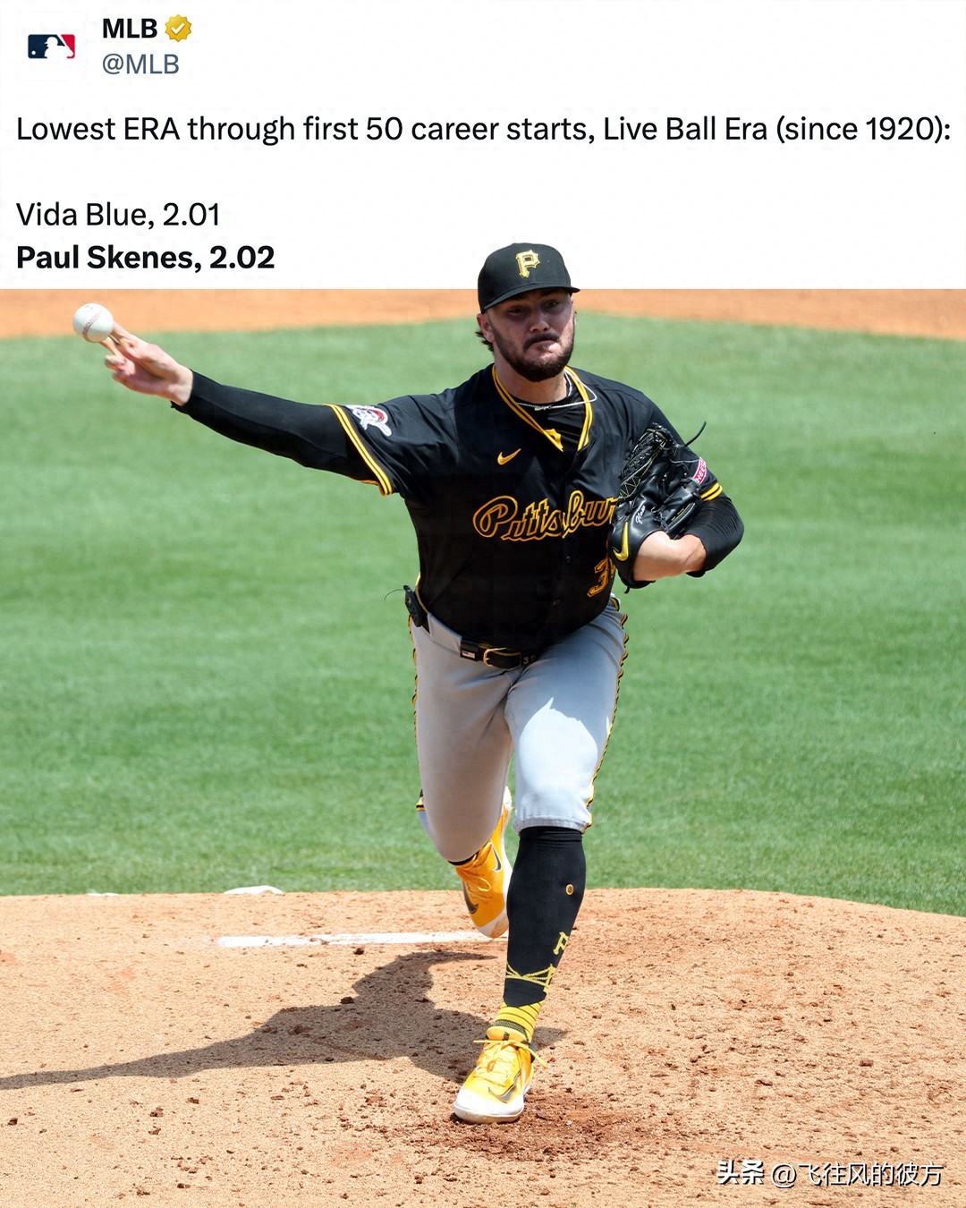 Since the live-ball era, the second lowest ERA: Skenes says the Cy Young Award is beyond his control.