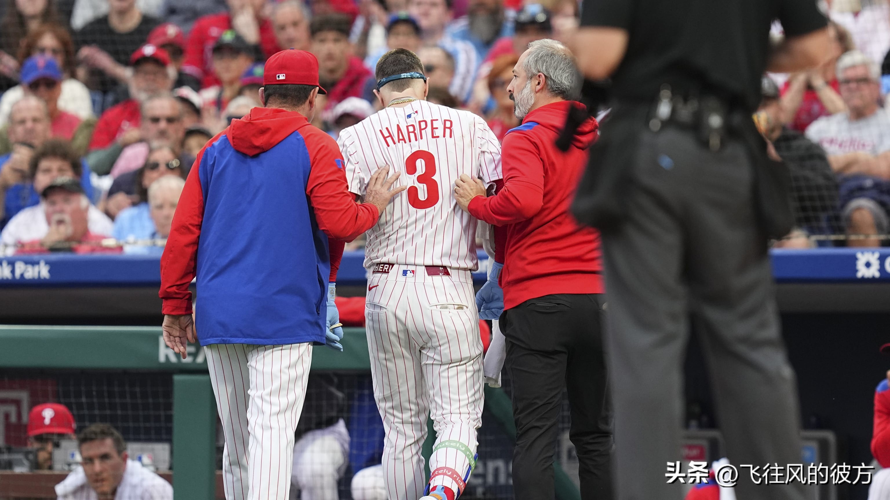 Harper missed the starting lineup for today's game with a right wrist injury
