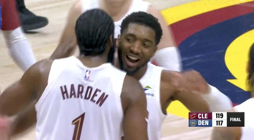 Harden is thrilled! Hello, DPOY! The Cavaliers' Big Four are about to unite