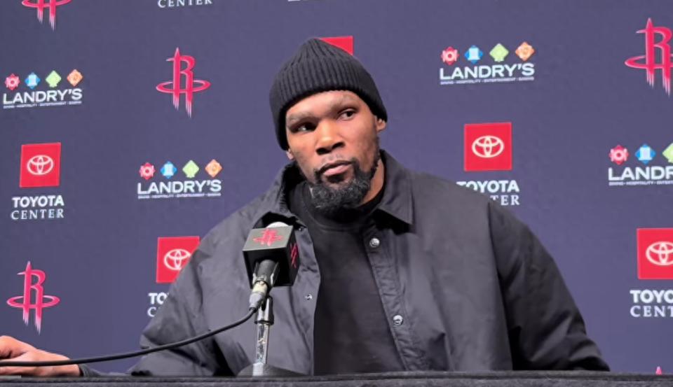 Durant: The responsibility for the Rockets' loss lies with me; even if Sengun and VanVleet were on the court, the opponent would still double-team me.