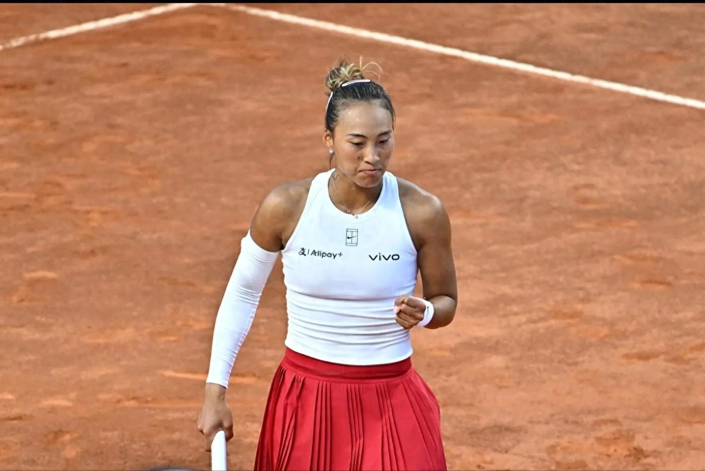 Tennis WTA Rome Zheng Qinwen 2-0 Andreescu against Sabalenka in the next round