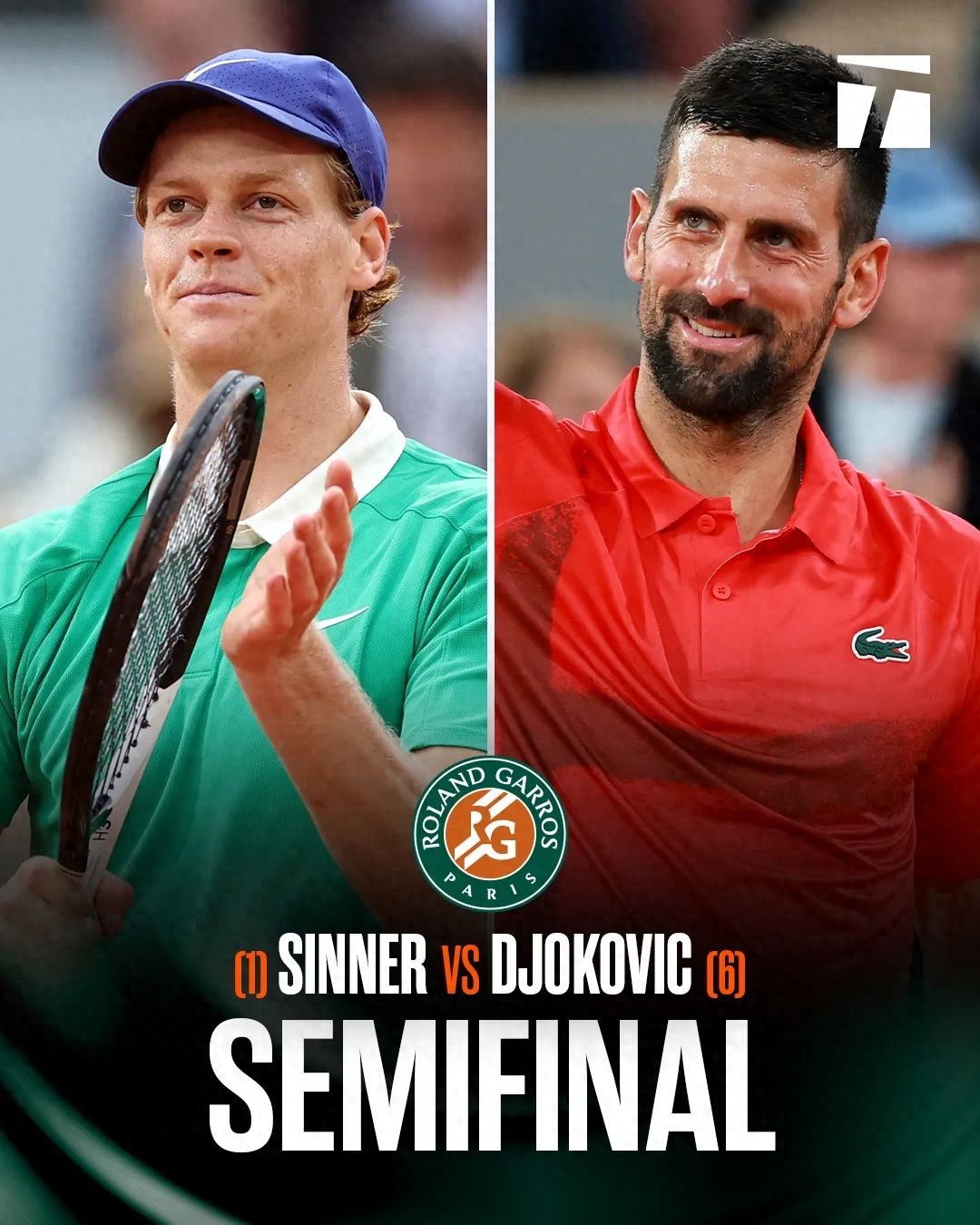 McEnroe backed Deyo to reach the French Open final, and the tennis legend pointed out that the giant beat Sinner by a big advantage