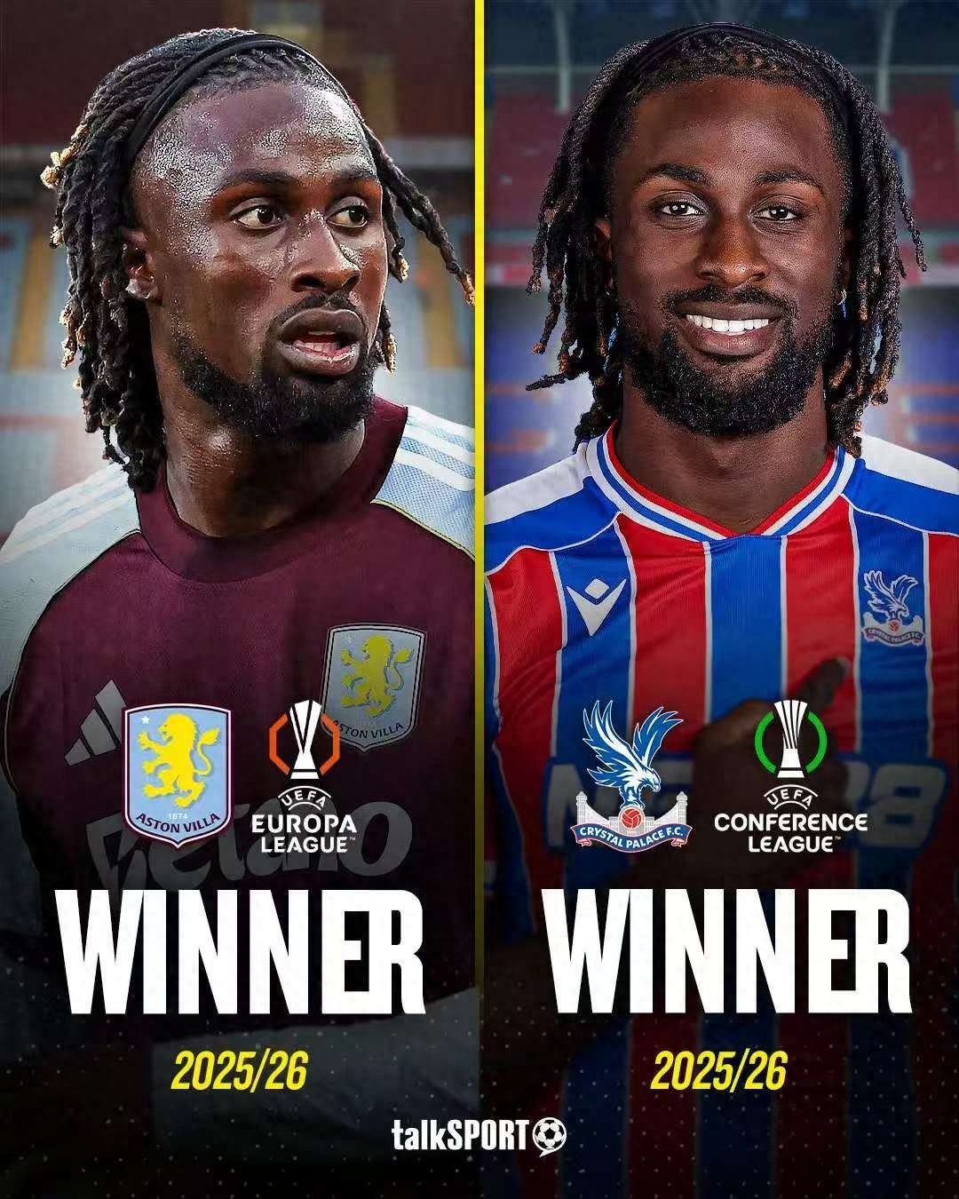 In one season, Evan Guessan has clinched two European titles, winning both the Europa Conference League and the Europa League.